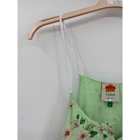 Farm Rio Mixed Floral Print Multicolor Tiered Paneled Halter Midi Dress Size M - Picture 6 of 7